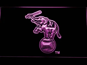 Oakland Athletics Elephant Logo LED Neon Sign