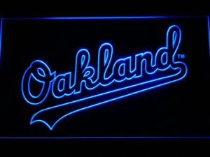 Oakland Athletics Oakland Wordmark LED Neon Sign
