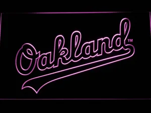 Oakland Athletics Oakland Wordmark LED Neon Sign