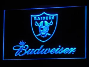 Oakland Raiders Budweiser LED Neon Sign