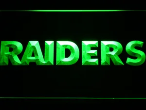 Oakland Raiders Text LED Neon Sign