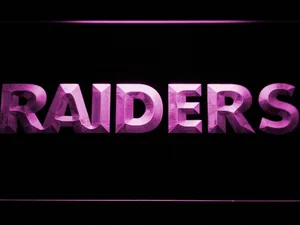 Oakland Raiders Text LED Neon Sign
