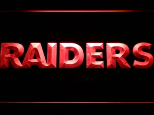 Oakland Raiders Text LED Neon Sign