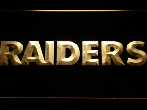 Oakland Raiders Text LED Neon Sign