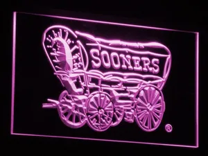 Oklahoma Sooners 1952-1966 LED Neon Sign - Legacy Edition