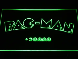 Pac-Man Logo LED Neon Sign