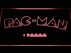 Pac-Man Logo LED Neon Sign