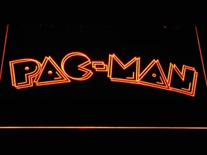 Pac-Man Wordmark LED Neon Sign