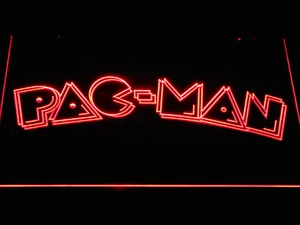 Pac-Man Wordmark LED Neon Sign