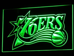 Philadelphia 76ers 1997-2009 Logo LED Neon Sign - Legacy Edition