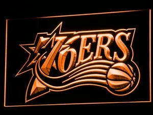 Philadelphia 76ers 1997-2009 Logo LED Neon Sign - Legacy Edition