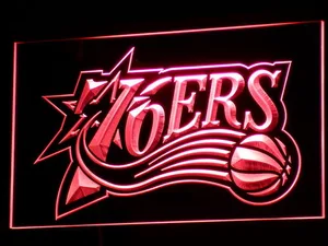 Philadelphia 76ers 1997-2009 Logo LED Neon Sign - Legacy Edition