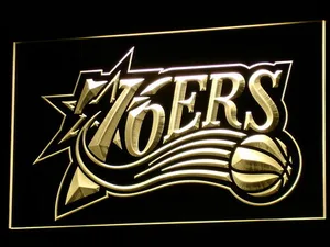 Philadelphia 76ers 1997-2009 Logo LED Neon Sign - Legacy Edition