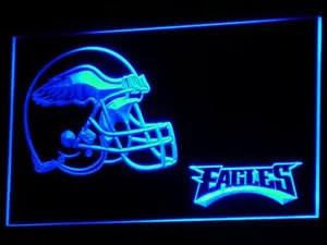 Philadelphia Eagles Helmet LED Neon Sign