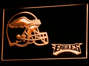 Philadelphia Eagles Helmet LED Neon Sign