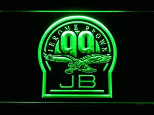 Philadelphia Eagles Jerome Brown Memorial LED Neon Sign - Legacy Edition