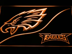 Philadelphia Eagles Split LED Neon Sign