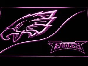 Philadelphia Eagles Split LED Neon Sign