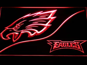 Philadelphia Eagles Split LED Neon Sign