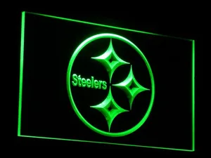 Pittsburgh Steelers Logo 2 LED Neon Sign