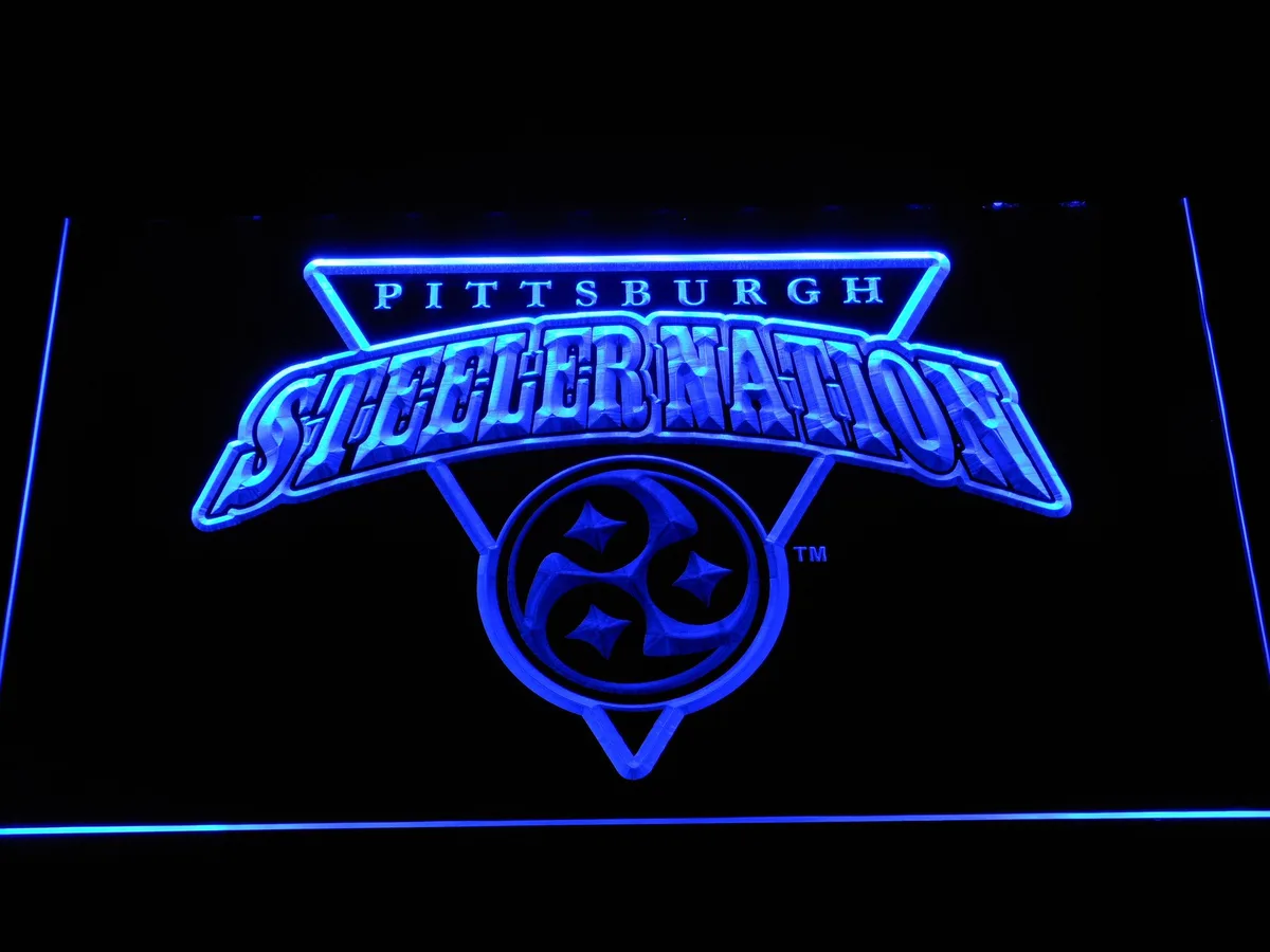 Pittsburgh Steelers Steeler Nation LED Neon Sign