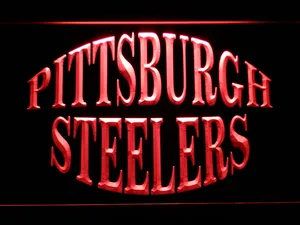 Pittsburgh Steelers Text 2 LED Neon Sign