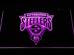 Pittsburgh Steelers Triangle Logo LED Neon Sign