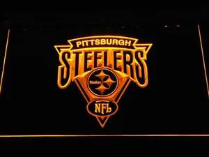 Pittsburgh Steelers Triangle Logo LED Neon Sign