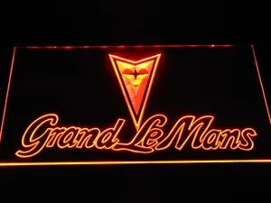 Pontiac Grand Le Mans Wordmark LED Neon Sign