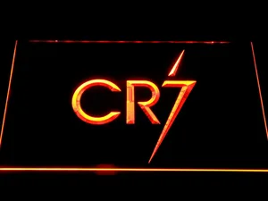 Real Madrid CF Cristiano Ronaldo CR7 Logo LED Neon Sign