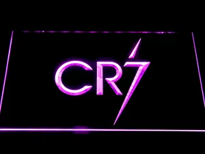 Real Madrid CF Cristiano Ronaldo CR7 Logo LED Neon Sign