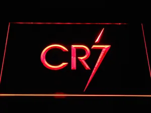 Real Madrid CF Cristiano Ronaldo CR7 Logo LED Neon Sign