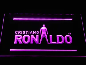 Real Madrid CF Cristiano Ronaldo Silhouette LED Neon Sign