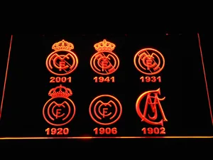 Real Madrid CF Logos LED Neon Sign