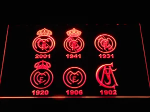 Real Madrid CF Logos LED Neon Sign