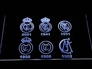 Real Madrid CF Logos LED Neon Sign