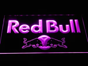 Red Bull Wordmark LED Neon Sign