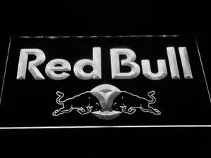 Red Bull Wordmark LED Neon Sign