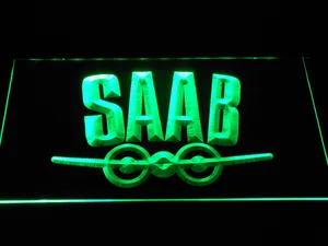Saab Aeroplane Logo LED Neon Sign