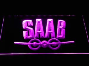 Saab Aeroplane Logo LED Neon Sign