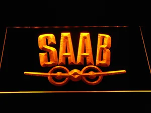 Saab Aeroplane Logo LED Neon Sign