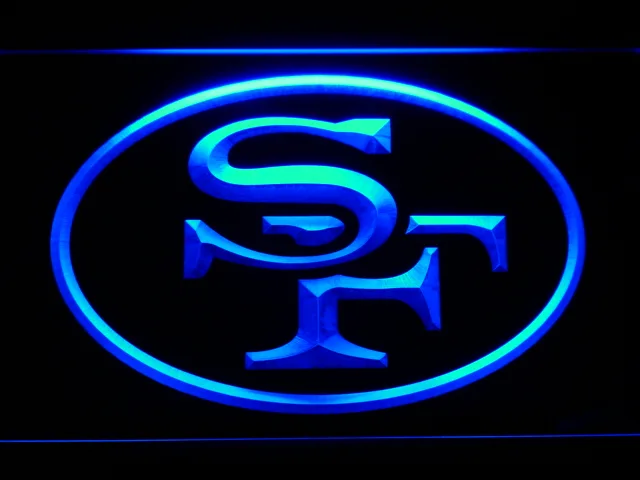 San Francisco 49ers 1968-1995 Logo LED Neon Sign - Legacy Edition
