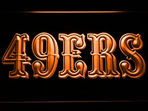 San Francisco 49ers 1972-2004 Logo LED Neon Sign - Legacy Edition