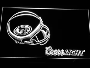 San Francisco 49ers Coors Light Helmet LED Neon Sign