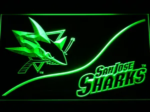 San Jose Sharks Split LED Neon Sign