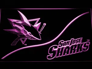 San Jose Sharks Split LED Neon Sign