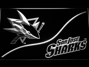 San Jose Sharks Split LED Neon Sign