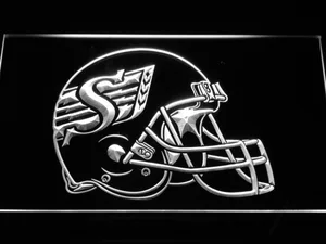 Saskatchewan Roughriders Helmet LED Neon Sign - Legacy Edition