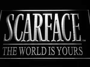 Scarface The World is Yours LED Neon Sign