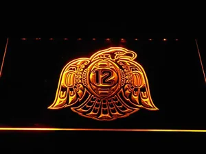 Seattle Seahawks #12 Hawk Emblem LED Neon Sign